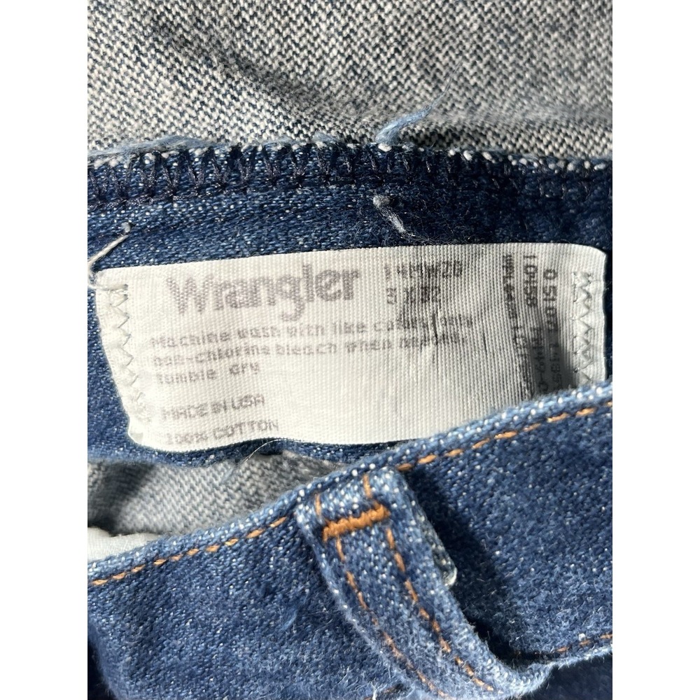 Vintage Wrangler USA Made Jeans Women Jrs. Size 1 x 32 High Rise Straight Leg - Picture 6 of 12